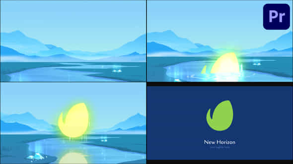 Mountains Painting Logo - VideoHive 38745622