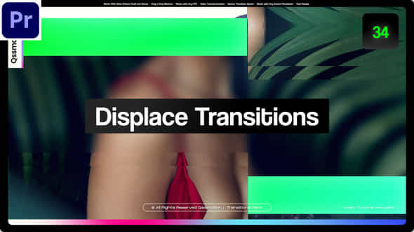 Displace Transitions - VideoHive 48016020