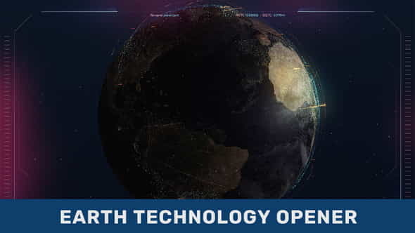 Earth Technology Opener - VideoHive 38304302