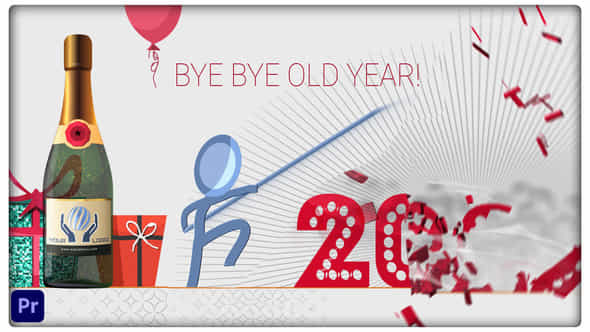 Byebye Old Year Welcome Happy New Year - VideoHive 35130486