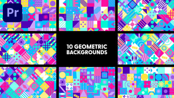 Geometric Backgrounds - VideoHive 43572225