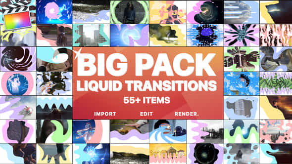 Liquid Transitions Big - VideoHive 23812339