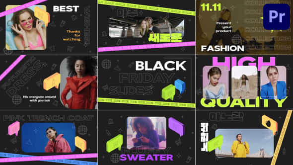 Black Friday Slides For Premiere Pro - VideoHive 50207267