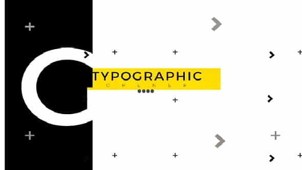 Typographic Opener - VideoHive 21252800