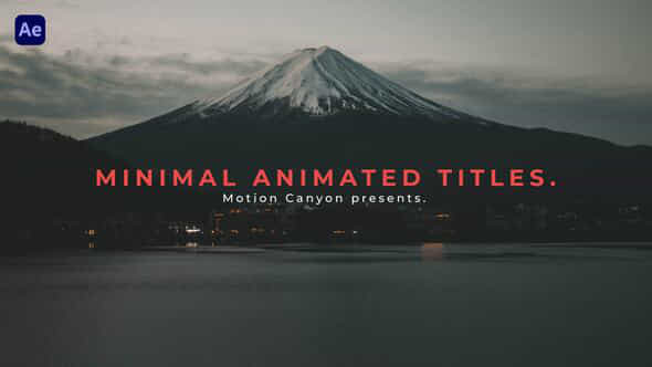 Minimal Animated Titles - VideoHive 40041439