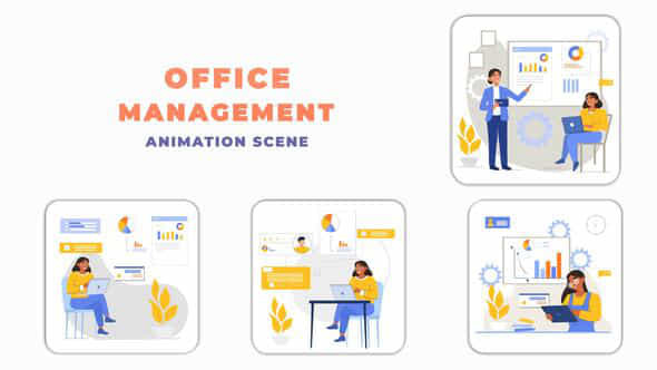 Office Management Animation - VideoHive 43961088