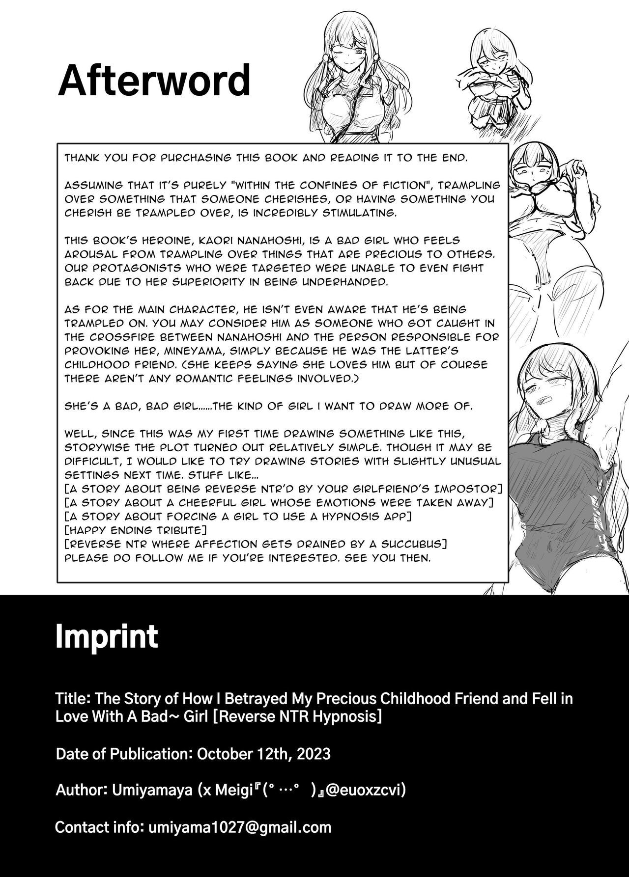 [Umiyamiya] Taisetsu na Osananajimi o Uragitte Waruui Onnanoko ni Koishite shimau Hanashi  Betraying My Dear Childhood Friend I Fall In Love With A Naughty Girl [English]