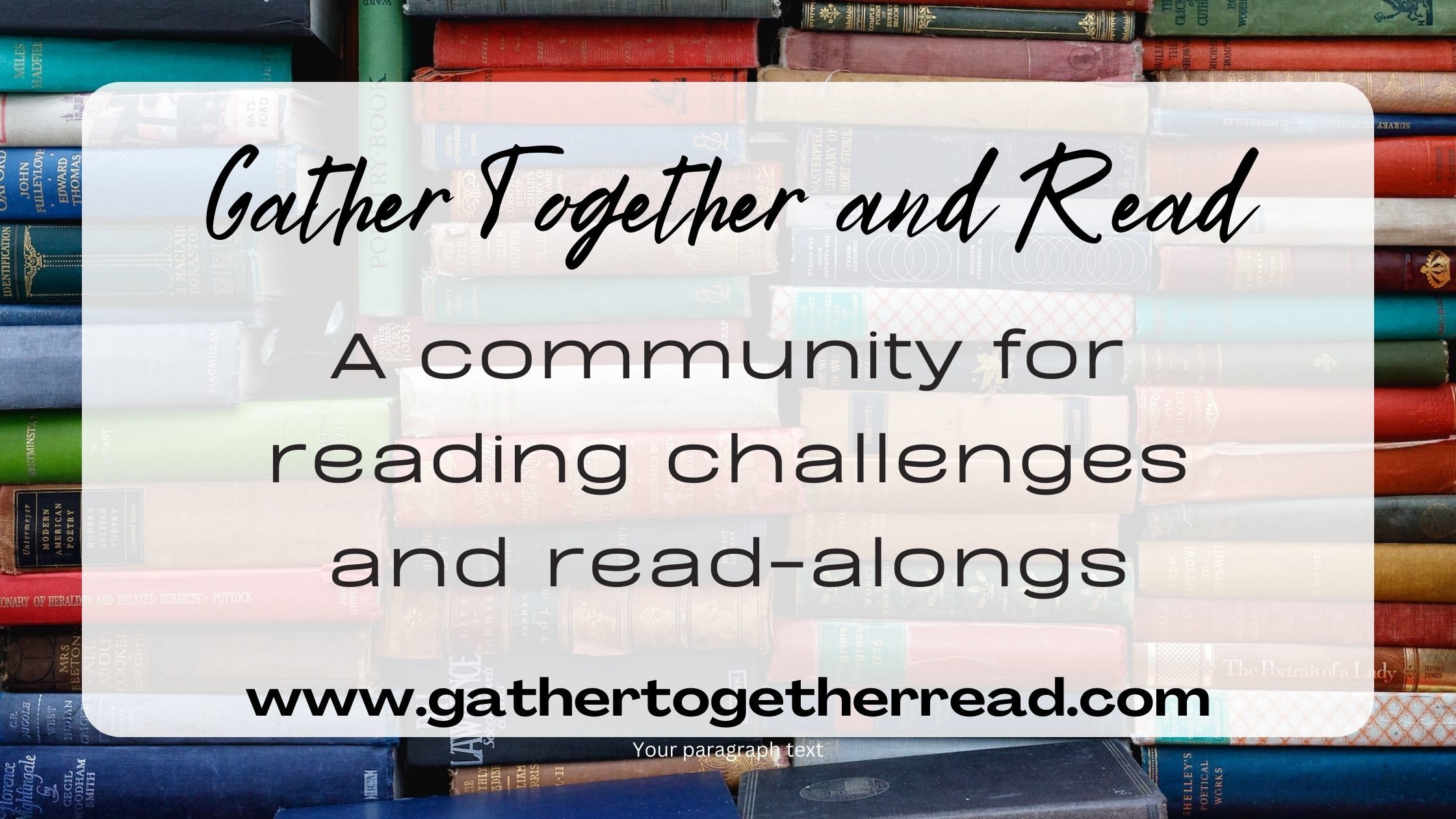 grab button for Gather Together and Read
