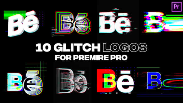 Glitch Logos For - VideoHive 36181580