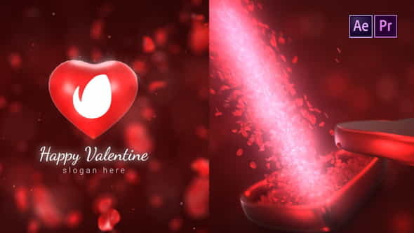 Valentine Sweet Logo Reveal - VideoHive 35877406