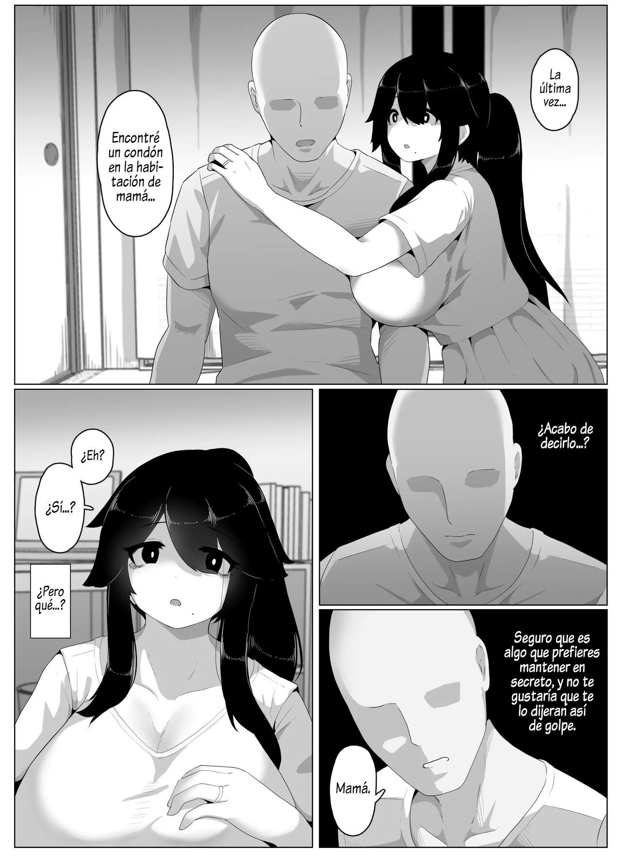 [hahayamoya (moya)] Oyasumi, Okaa-san I  Good Night, Mom I [Spanish]  [Al Chile no Sé Scan]