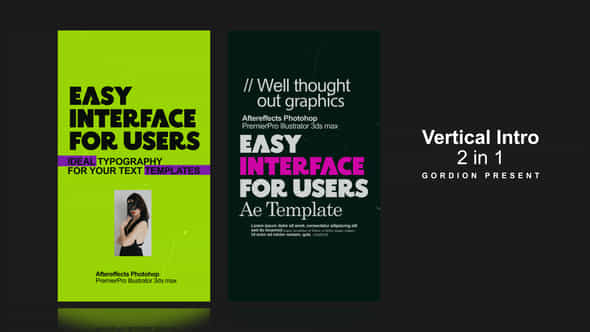 Vertical Intro 2 In 1 - VideoHive 59114192