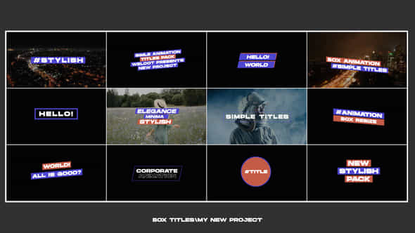 Box Titles 1 - VideoHive 45824999