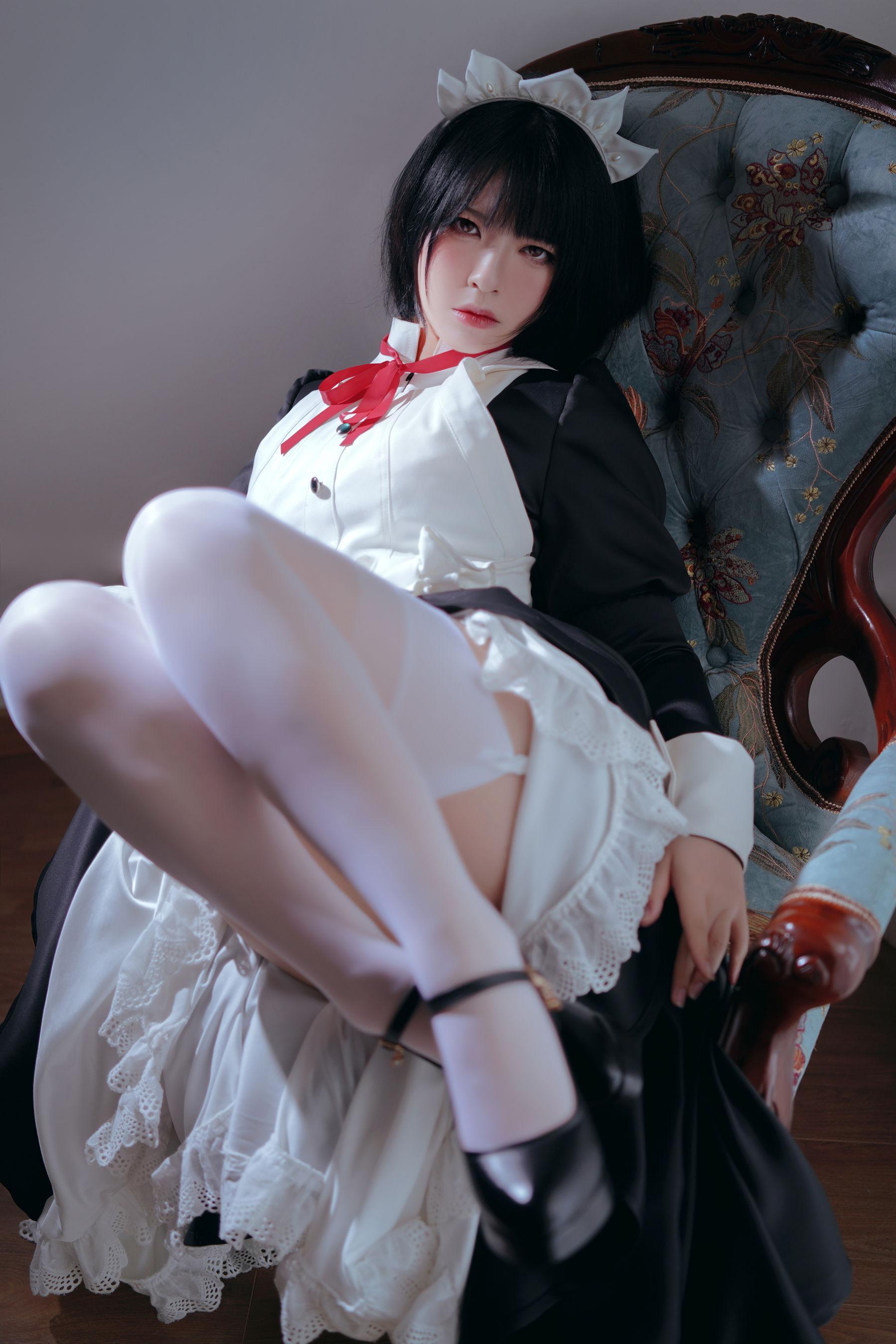 [美女Coser] 半半子 《 嫌パン メイド》 写真集(11)