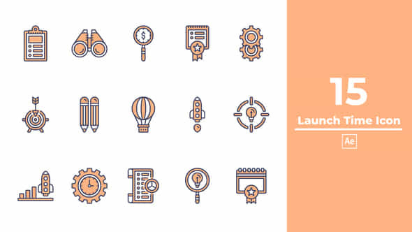 Launch Time Icon - VideoHive 48544699