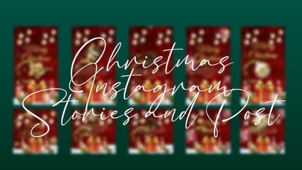 Christmas instagram stories - VideoHive 42047419