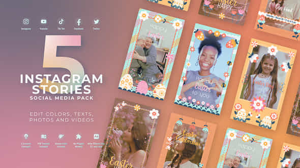 Easter Carousel Instagram Reel - VideoHive 51373819