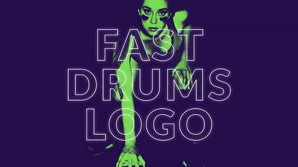 Fast Drums Logo Opener - VideoHive 19671278
