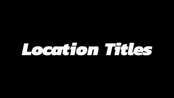 Location Title | Premiere Pro - VideoHive 35376718