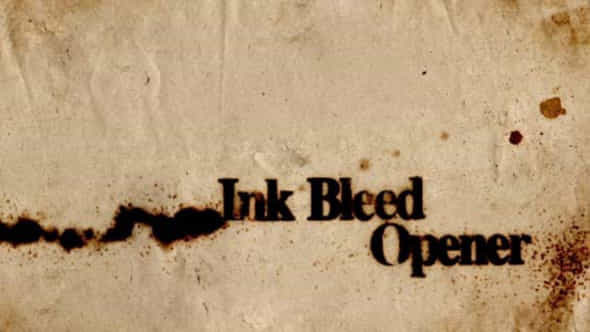 Ink Bleed Opener - VideoHive 5189408
