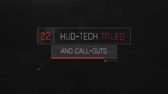 HUD Tech TitlesCall - VideoHive 23268195