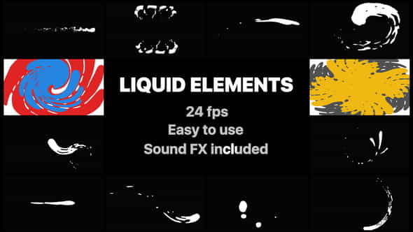 Liquid Elements And Transitions | - VideoHive 22356287
