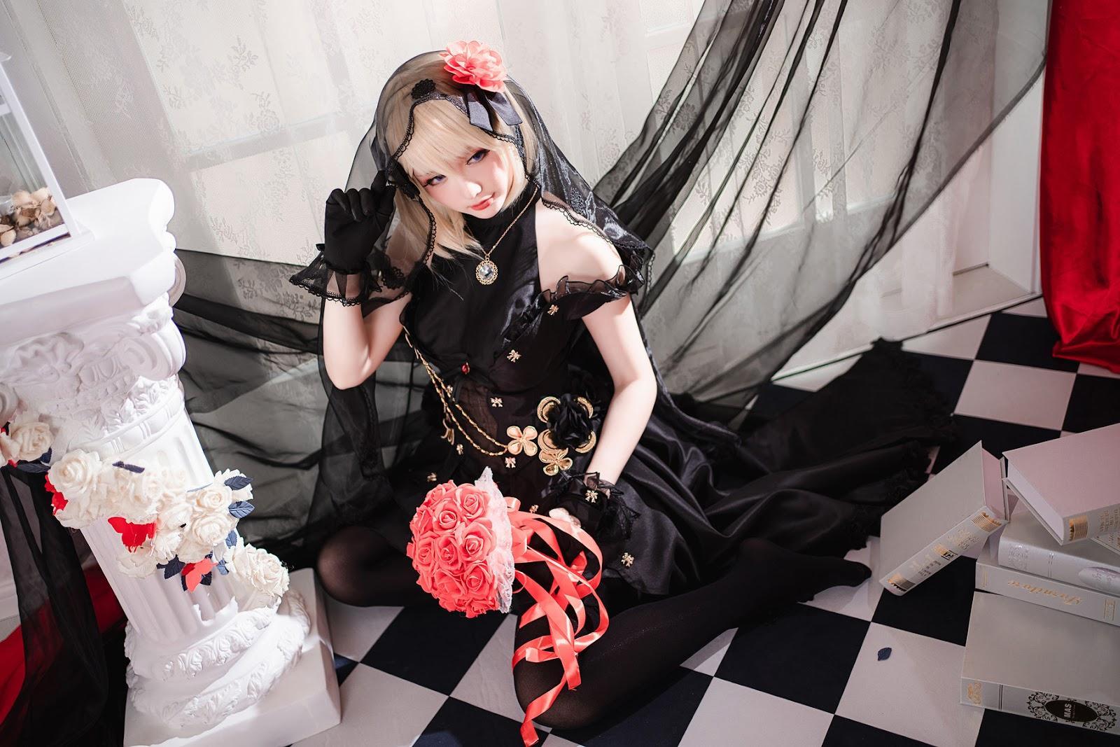 Cosplay 星之迟迟Hoshilily Z23婚纱(13)