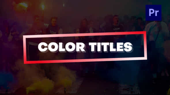Colorful Text Titles - VideoHive 39785915