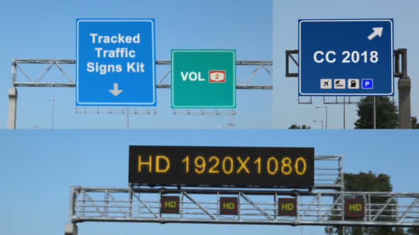 Tracked Traffic Signs - VideoHive 27179414