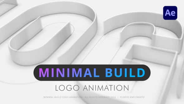 Minimal Build Logo - VideoHive 40256298