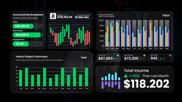 Row Column Bar Chart After Efect - VideoHive 59140678