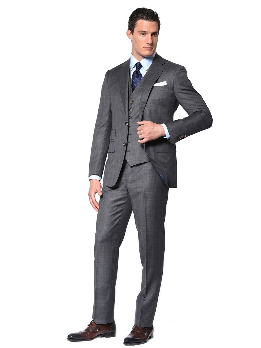 MALE MODELS IN SUITS: Sam Saffman for Michael Andrews