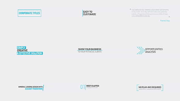 Minimal Corporate Titles - VideoHive 16972747