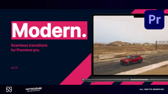 Modern Transitions Vol 01 For Premiere Pro - VideoHive 48987003