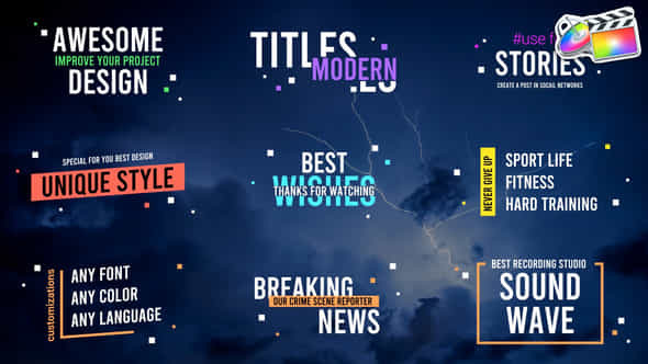 Modern Titles for - VideoHive 38337964
