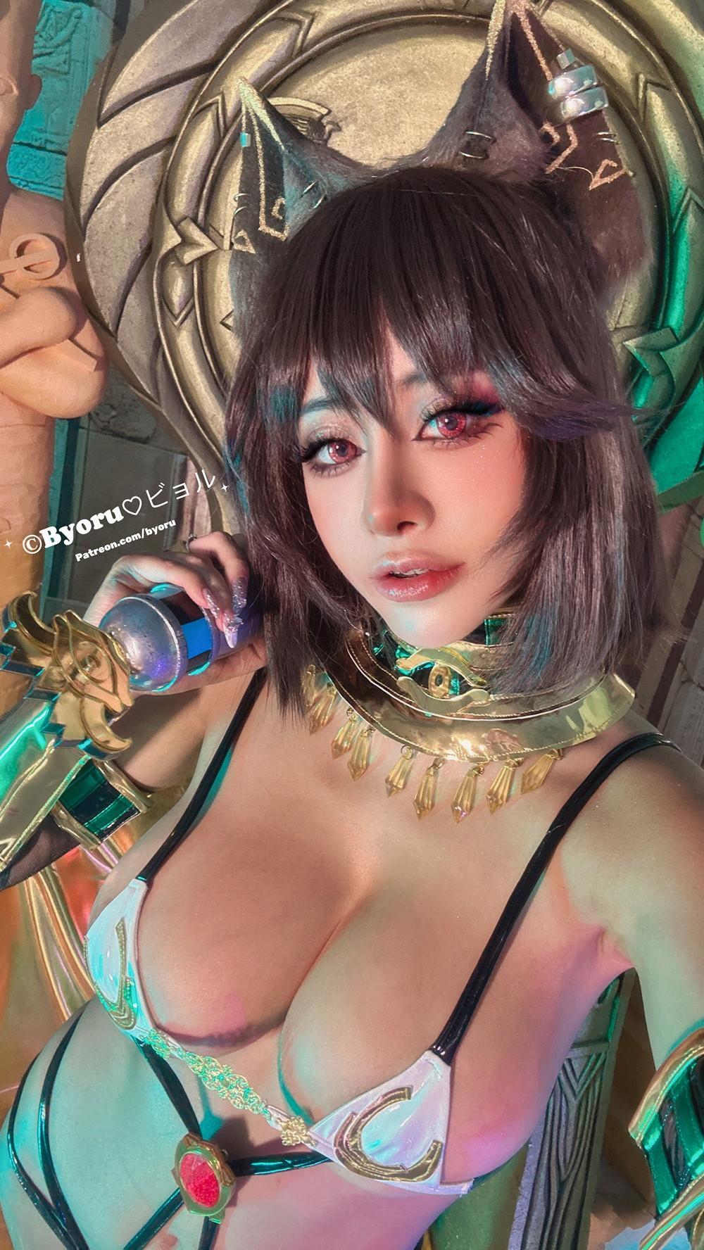 Cosplay 日本性感萝莉Byoru Bastet Houtengeki 巴斯泰托女神(48)