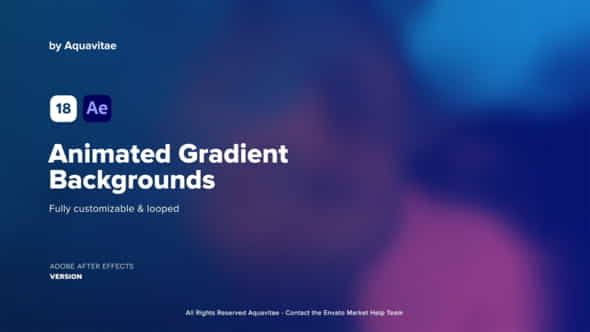Animated Gradient Backgrounds - VideoHive 37303080