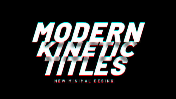 Kinetic Titles - VideoHive 45082259