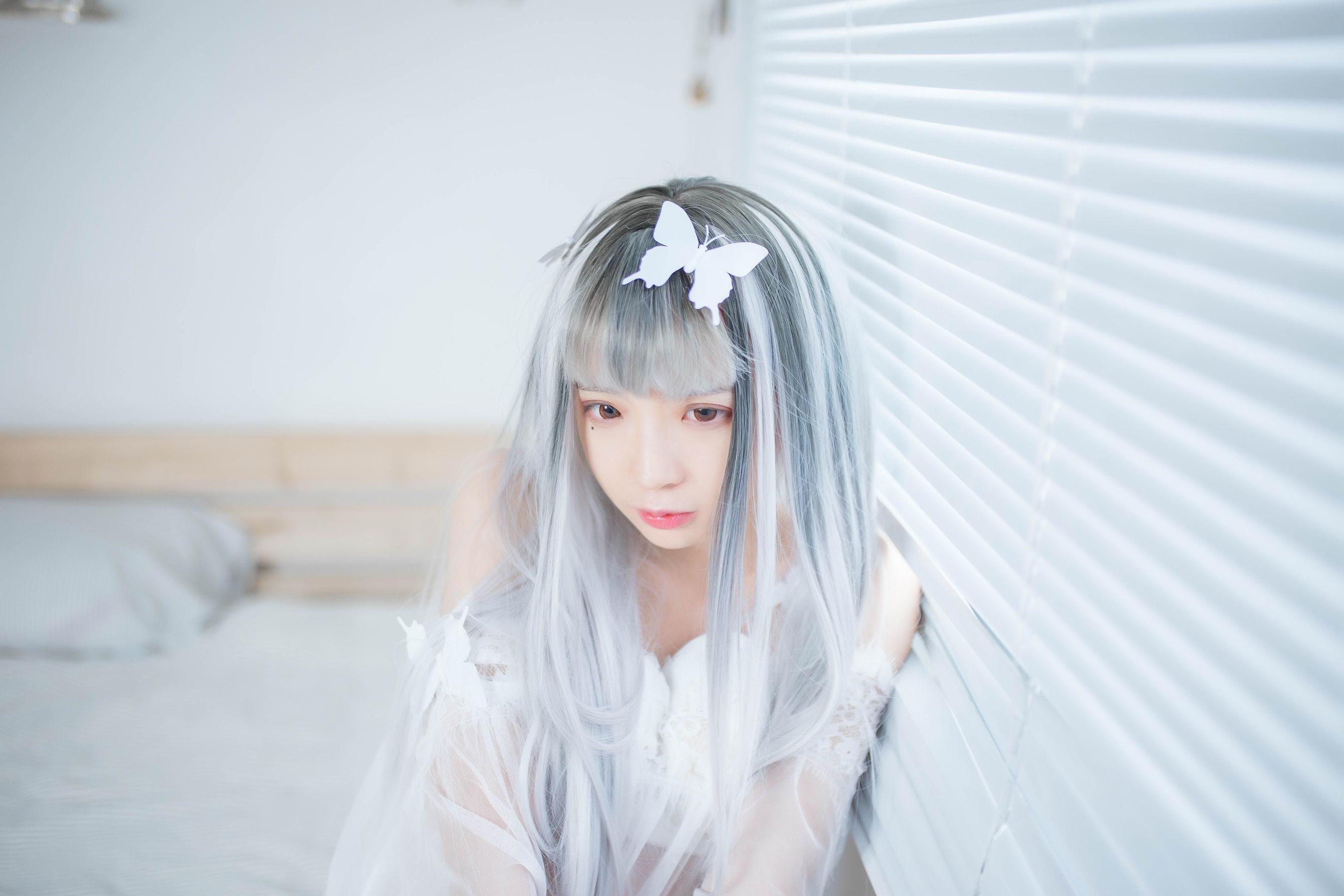 [网红COSER] 疯猫ss – 透明白纱 写真集(15)