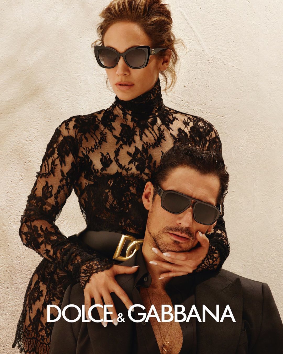 Dolce & Gabbana Eyewear S/S 2022 : Jennifer Lopez & David Gandy by Mert ...