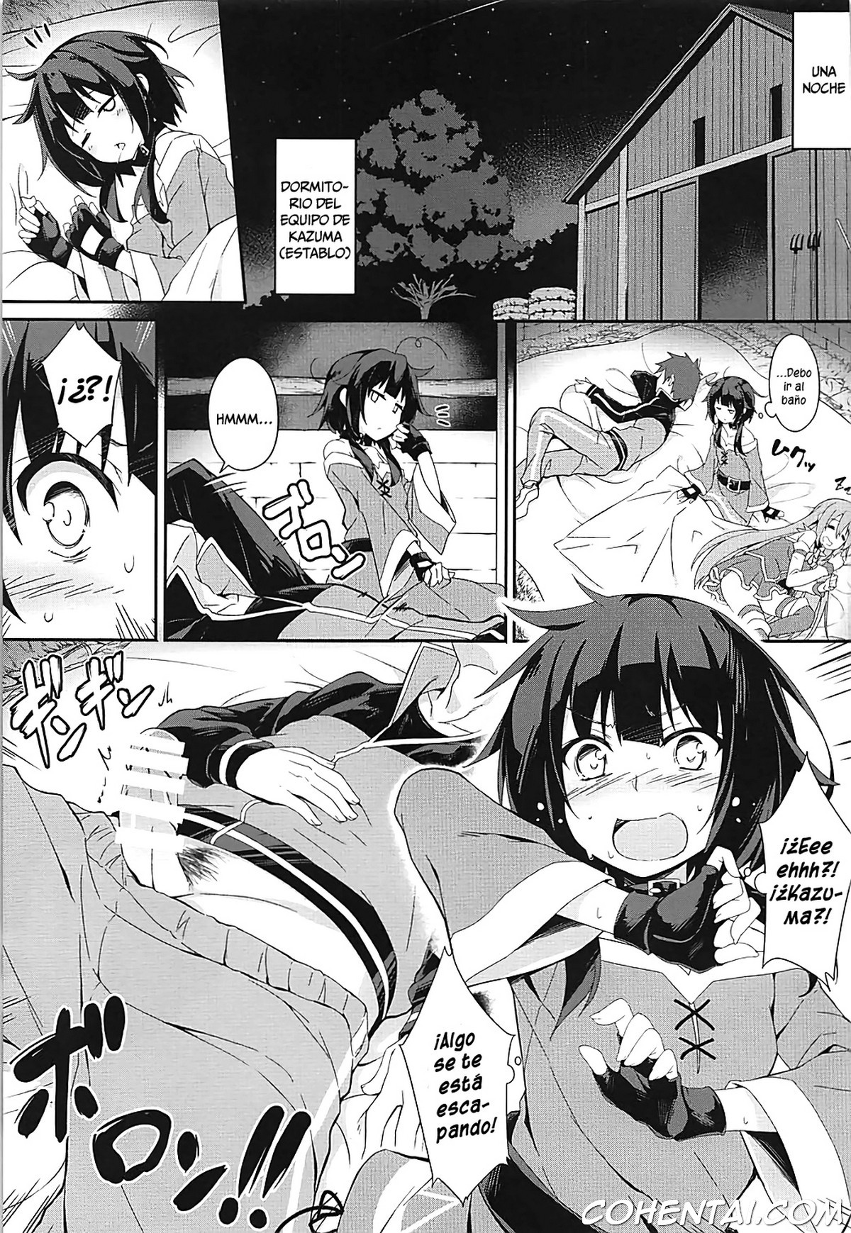 Mayonaka ni Me ga Samete… (Kono Subarashii Sekai ni Syukufuku o!) xxx comics manga porno doujin hentai español sexo 