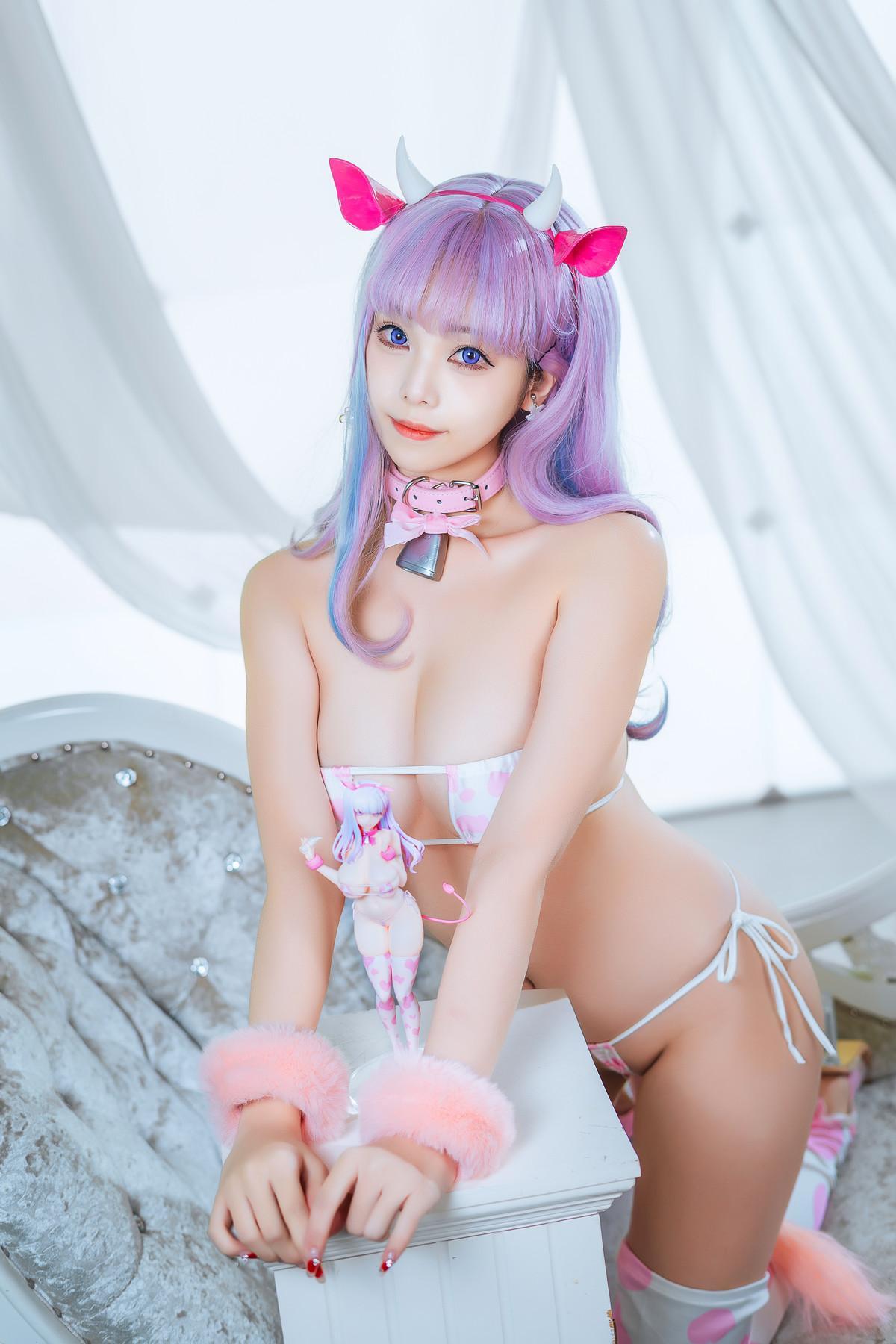 Cosplay 蜜汁猫裘Mizhimaoqiu 普利茅斯 奶牛装ver Set.02(36)