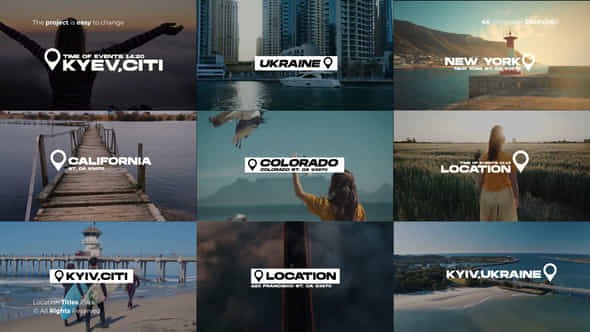 Location Titles After Effects - VideoHive 50811696