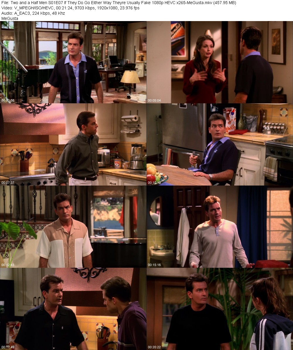 Two and a Half Men S01E07 If They Do Go Either Way Theyre Usually Fake 1080p HEVC x265-MeGusta