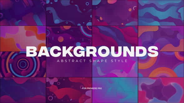 Abstract Shapes Backgrounds - VideoHive 33755863