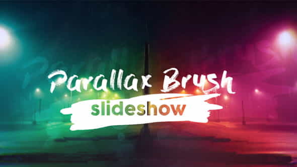 Parallax Brush Slideshow - VideoHive 17119035