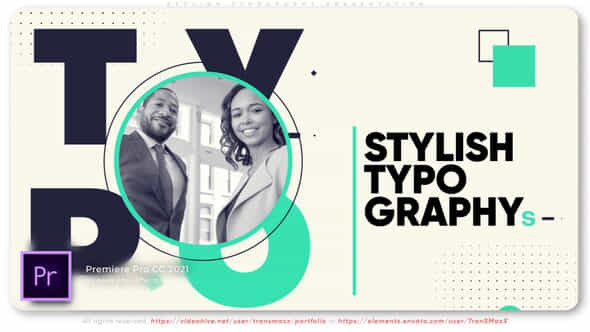 Stylish Typography Presentation - VideoHive 43383947
