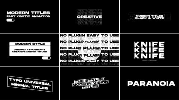 Modern Titles - VideoHive 53467120