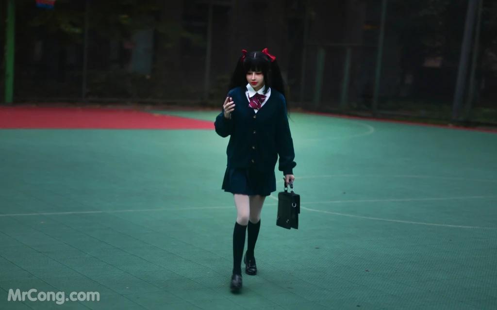 Coser@鹿八岁: JK少女的悸动 (120 photos )(13)
