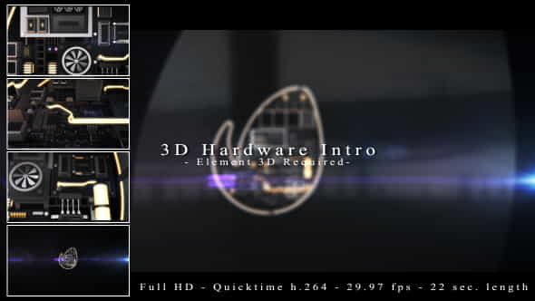 3D Hardware Intro | 3D, Object - VideoHive 19040962